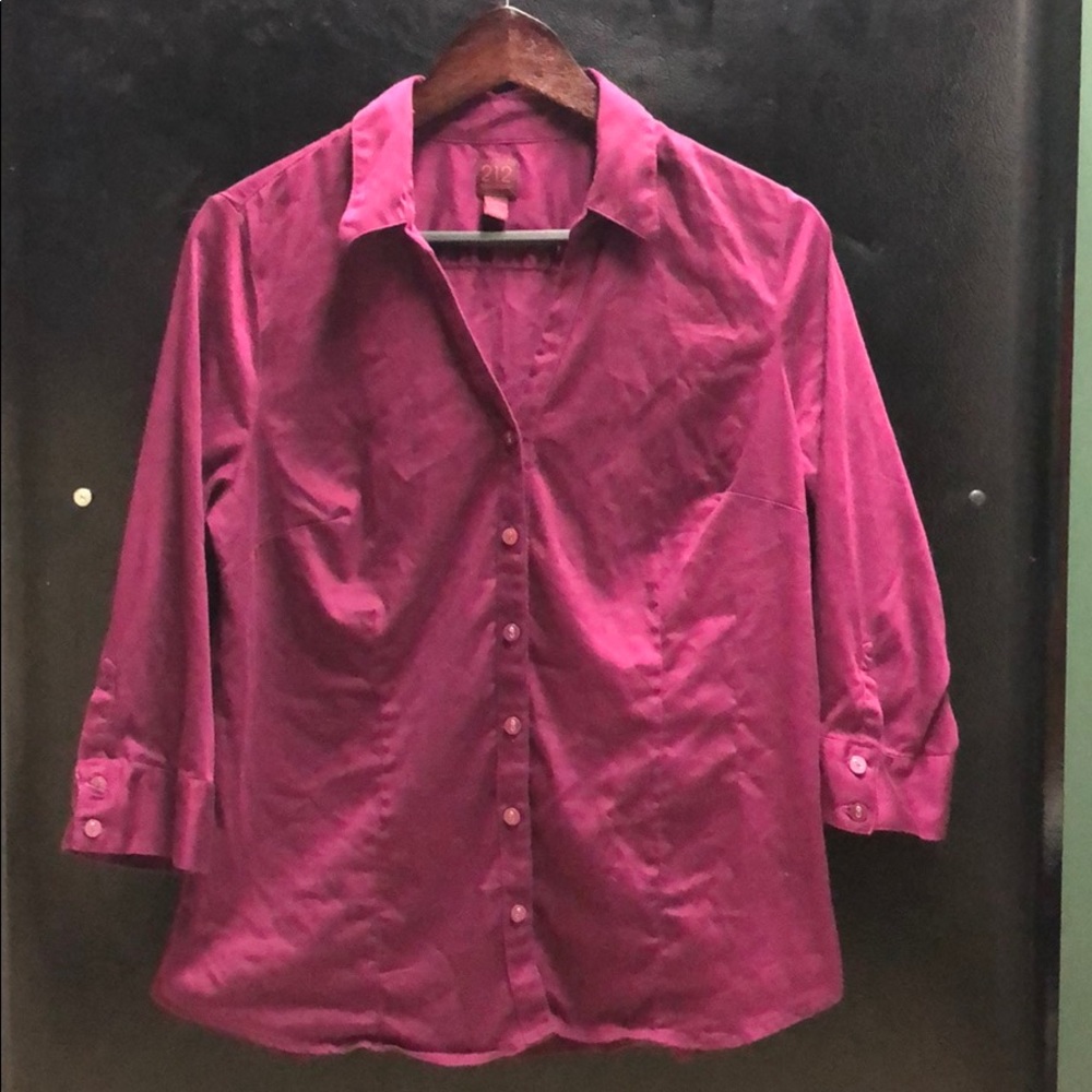 Plum Button Up Shirt